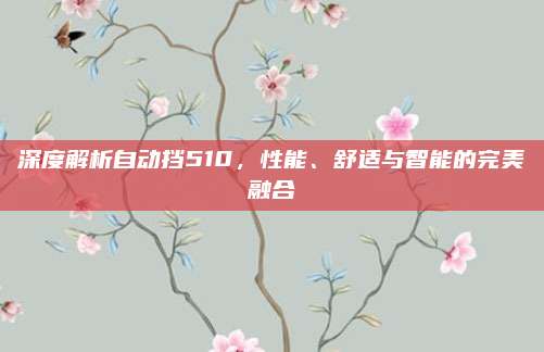 深度解析自动挡510,性能、舒适与智能的完美融合