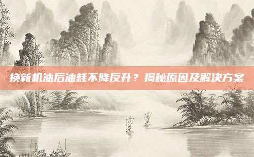 换新机油后油耗不降反升?揭秘原因及解决方案