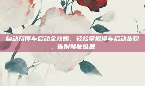 自动挡停车启动全攻略,轻松掌握停车启动步骤,告别驾驶难题