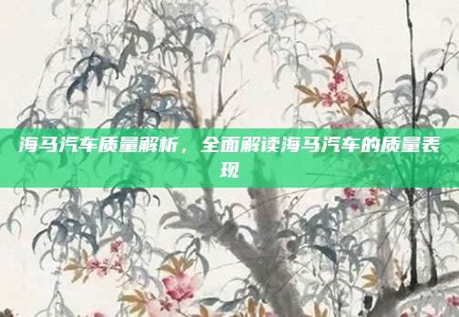 海马汽车质量解析,全面解读海马汽车的质量表现