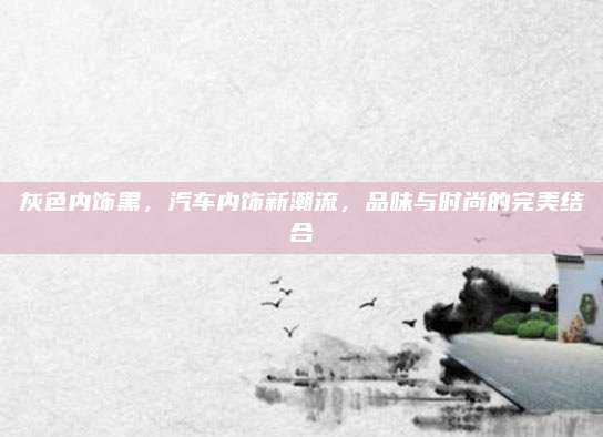 灰色内饰黑,汽车内饰新潮流,品味与时尚的完美结合