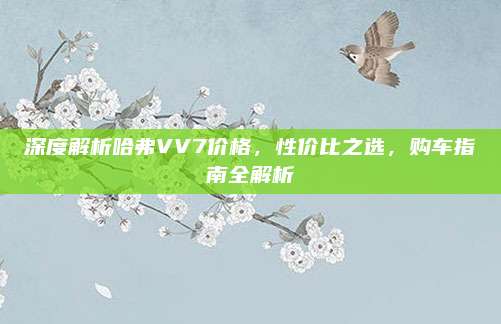 深度解析哈弗VV7价格,性价比之选,购车指南全解析