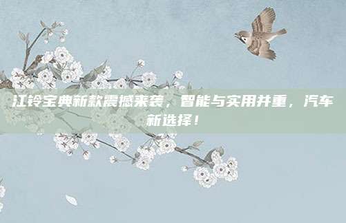 江铃宝典新款震撼来袭,智能与实用并重,汽车新选择!