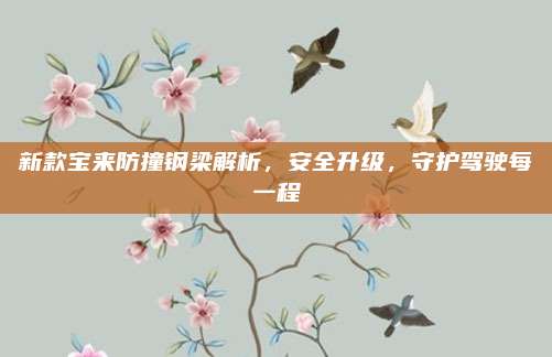 新款宝来防撞钢梁解析,安全升级,守护驾驶每一程