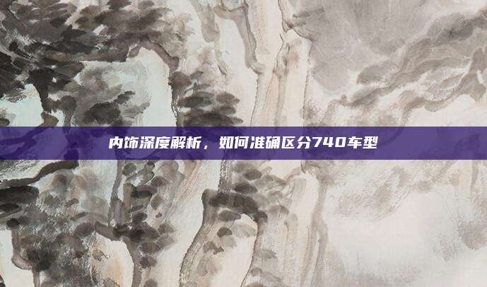 内饰深度解析,如何准确区分740车型