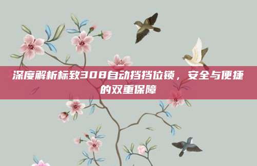 深度解析标致308自动挡挡位锁,安全与便捷的双重保障